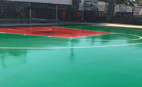 九江篮球场翻新地面